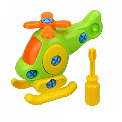 preliked Baby Early Learning Airplane Disassembly Assembly Puzzle Educational Toys size Helicopter