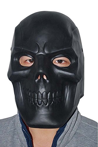 Arkham City Roman Sionis Black Cosplay Skull Mask Helmet