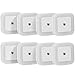 SOAIY Plug-in LED Night Light with Smart On / Off Sensor, White (6500K), Pack of 8