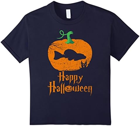 Kids BRISTLENOSE PLECO Happy Halloween T-shirt 12 Navy