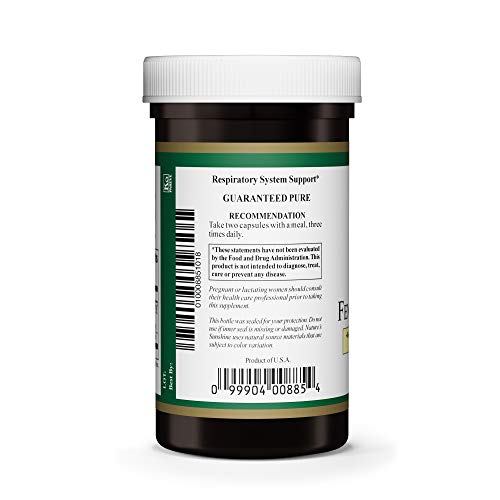 Nature's Sunshine Fenugreek & Thyme, 100 Capsules, Kosher, Supports the Respiratory System and Helps Soothe Mucous Membranes