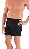 TexereSilk Men's 100% Silk Dress Boxers - Underwear for Men by (Board Room, Black, Large) Romantic Gifts for Men MS6102-BLK-L