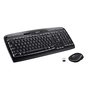 Logitech MK330 Wireless Keyboard and Mouse Combo for Windows, 2.4 GHz Wireless with USB-Receiver, Portable Mouse…