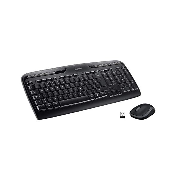 Logitech MK330 Wireless Keyboard and Mouse Combo for Windows, 2.4 GHz Wireless with USB-Receiver, Portable Mouse…