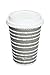 100 Paper Hot Cups With Lids -12 Oz Stylish Designer Look Disposable Thick Paper Coffee Cup in Gray Spotty Design - Best Quality Guaranteed by Little Beans Coffee Co.