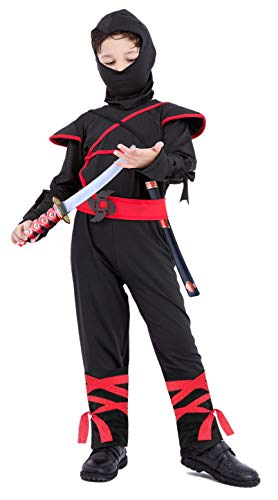 Halloween Costumes for Boys Toddler Ninja Ninjago 3T 4T 4-6 6-8 8-10 10-12 Black - Thumbnail 4