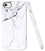 A-Focus Case for iPhone SE 2020 Case White Marble, iPhone 7 Case, iPhone 8 Marble Case, IMD Design Smooth Series Stone Pattern Flexible TPU Shell Case for iPhone 8/7 / SE 4.7 inch Glossy Gray 2