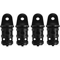 Œillets Ronds Nylon Noir - Lot De 2 | Pour Tubes 1,6cm | Bateaux Et Yachts