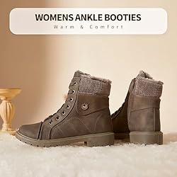 hash bubbie Women's Waterproof Ankle Boots Non Slip