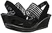 Skechers Cali Women's Rumblers-Sci-Fi Wedge Sandal,Black,11 M US
