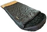Ledge Sports Big Horn +0 F Degree XL Oversize Fleece Lined Sleeping Bag (90 X 40, Black)