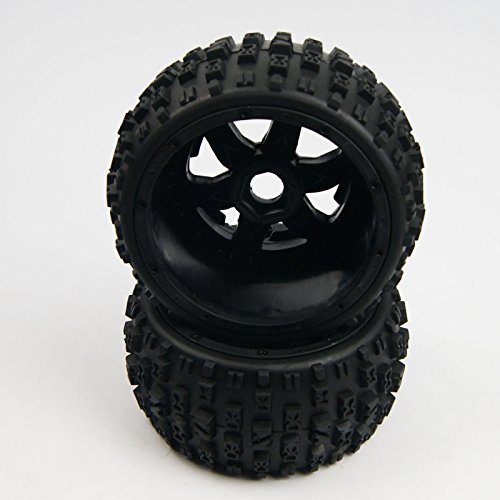 Xmax Racing Baja 5B Rear Off-Road Knobby Tyre Tire Wheel fits HPI King Motor Rovan Buggy