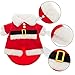 BINGPET Santa Dog Christmas Costume and Hat Set for Small Dogs