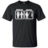 Adult Problem Solved Funny Fishing T Shirt