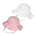 Pack of 2 Wide Brim Sun Protection Summer Floppy Hat For Baby Girl