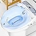 Kueysing Sitz Bath, Over-The-Toilet Perineal Soaking Bath, for Hemorrhoidal Relief, Ideal for Post- Pregnant Women-Episiotomy Patients (Blue)