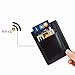Meedo RFID Blocking PU Leather Slim Wallet, Men's Leather RFID Blocking Minimalist Money Clip Front Pocket Wallet, Card Holder Ultra Thin Card Holder Design For Up To 10 Cards
