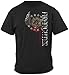 ELITE BREED FIREFIGHTER PRIDE DUTY HONOR SILVER FOIL T-Shirt,Black XL