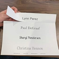 Perforated Paper Nameplate Inserts, Pack of 20