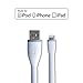 gofanco® Flexible & Durable Silicone Compatible with Apple MFi Certified Charge & sync Cable (White) for iDevices - 5.9 inches (15cm) (Lightning15cmW)