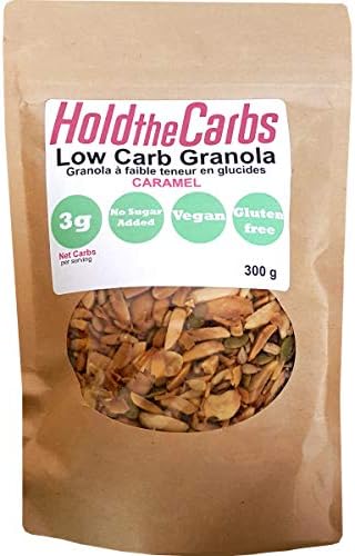 KETO Granola, No Gluten, Vegan, No Added Sugar, No Preservatives (Caramel)