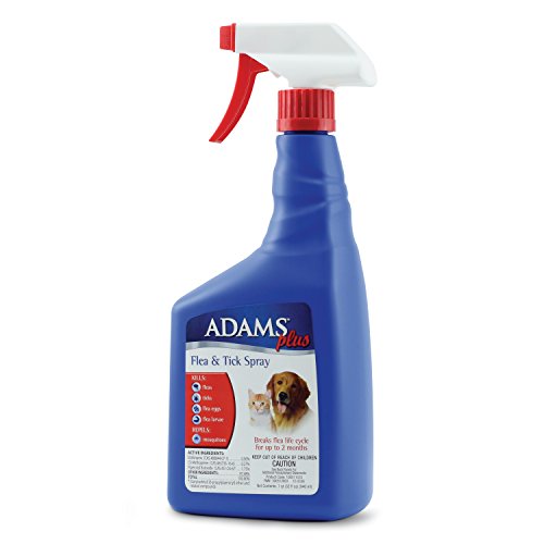 Adams Plus Flea and Tick Spray for Cats and Dogs, 32 Oz