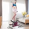 leikefitness-Premium-Portable-Twist-Stair-Stepper-Adjustable-Resistance-Twisting-Step-Fitness-Machine-with-Bands-and-LCD-Monitor-ST6610-2Purple LeikeFitness Premium Portable Twist Stair Stepper Adjustable Resistance, Twisting Step Fitness Machine with Bands and…