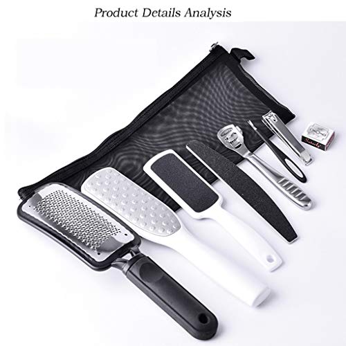 Aviat 8Pcs Portable Professional Manicure Pedicure Set Stainless Steel Nail Bag Kit Antibacterial Removal Beauty Tools Set - Thumbnail 4