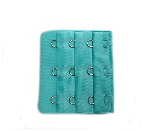 Ewandastore 16 Pcs Assorted Colors 3 Hooks 3 Rows Women Bra Extender Strap