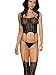 Sexy Lace See Through Hosiery Elastic Halter Fishnet Bodystocking With Open Crotch Bodysuits Lingerie
