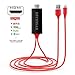 Compatible with Phone to HDMI Adapter Cable, DSTHISAR HDMI Digital AV Adapter 1080P HDTV Cord Converter for Phone Xs Max XR X 8 7 6 Plus Pad Pro Air Mini Pod - Plug and Play(Red)   