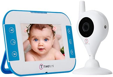 Digital Color Wireless Video Baby Monitor with Camera TimeFlys Baby Monitoring System with Temperature Warning,Two Way, Lullaby,Simple and Easy, Magnetic Base(3.5 inch)