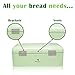 All-Green Products Vintage Bread Box For Kitchen Stainless Steel Metal in Retro Green + FREE Butter Dish + FREE Bread Serving Suggestions eBook 16.5