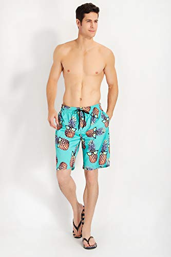 ALISISTER Herren Badehose Sommer Badeshorts 3D Druck Schnell Trocknend Hawaii Surf Schwimmhose Sporthose – Bild 3
