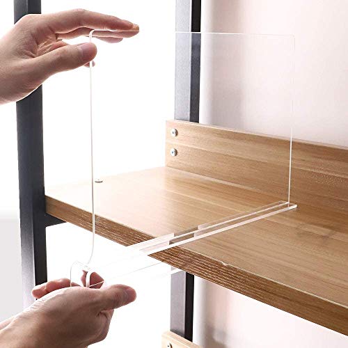 Mebbay Acrylic Shelf Dividers for Closet, Clear Wood Closets Shelf