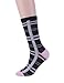 6 Pairs Womens Crew Socks Cotton Socks Fun Novelty Socks Casual Socks Pattern Stripe Polka Dot Owl