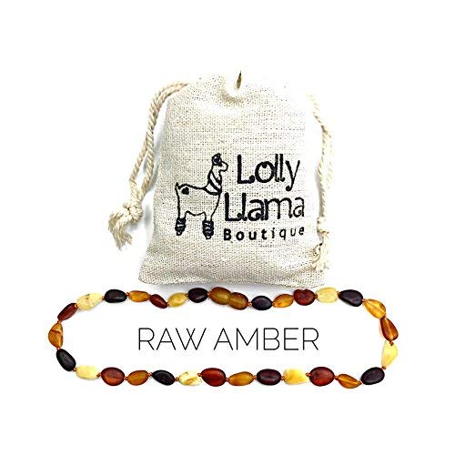 lolly llama amber teething necklace