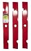 Maxpower 561138B 3-Blade Set for 60" Cut, Red
