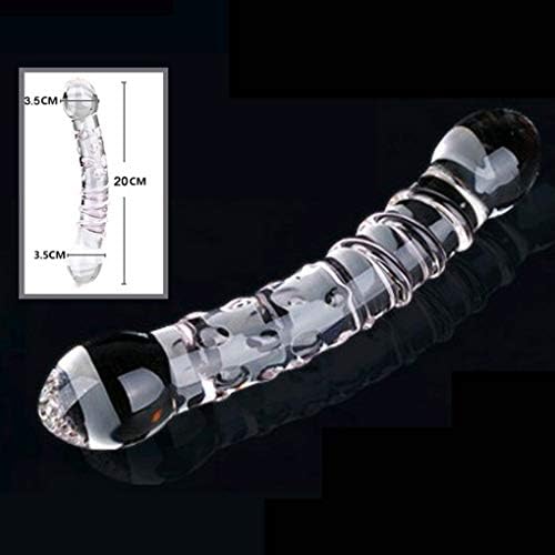Medical-Grade Crystal Glass Huge Double Head Glass Stick for Women Men Back and All Over Body Deep Tissue Muscle Therapy
