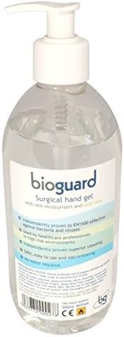 Bioguard Hygiene Surgical Hand Gel with Moisturiser &amp; Aloe Vera - Non-Irritating - No Water Required - 1L Bracket by Bioguard Hygiene