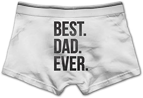 Htouch Best Dad Ever Men's Low-Rise Comfort Soft Underwear Boxer Brief XL