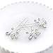 Venusvi Wedding Hair Pins Pearl Bridal Hair Clips Wedding Hair Accessories for Brides and Bridesmaids Pack of 3 Silver