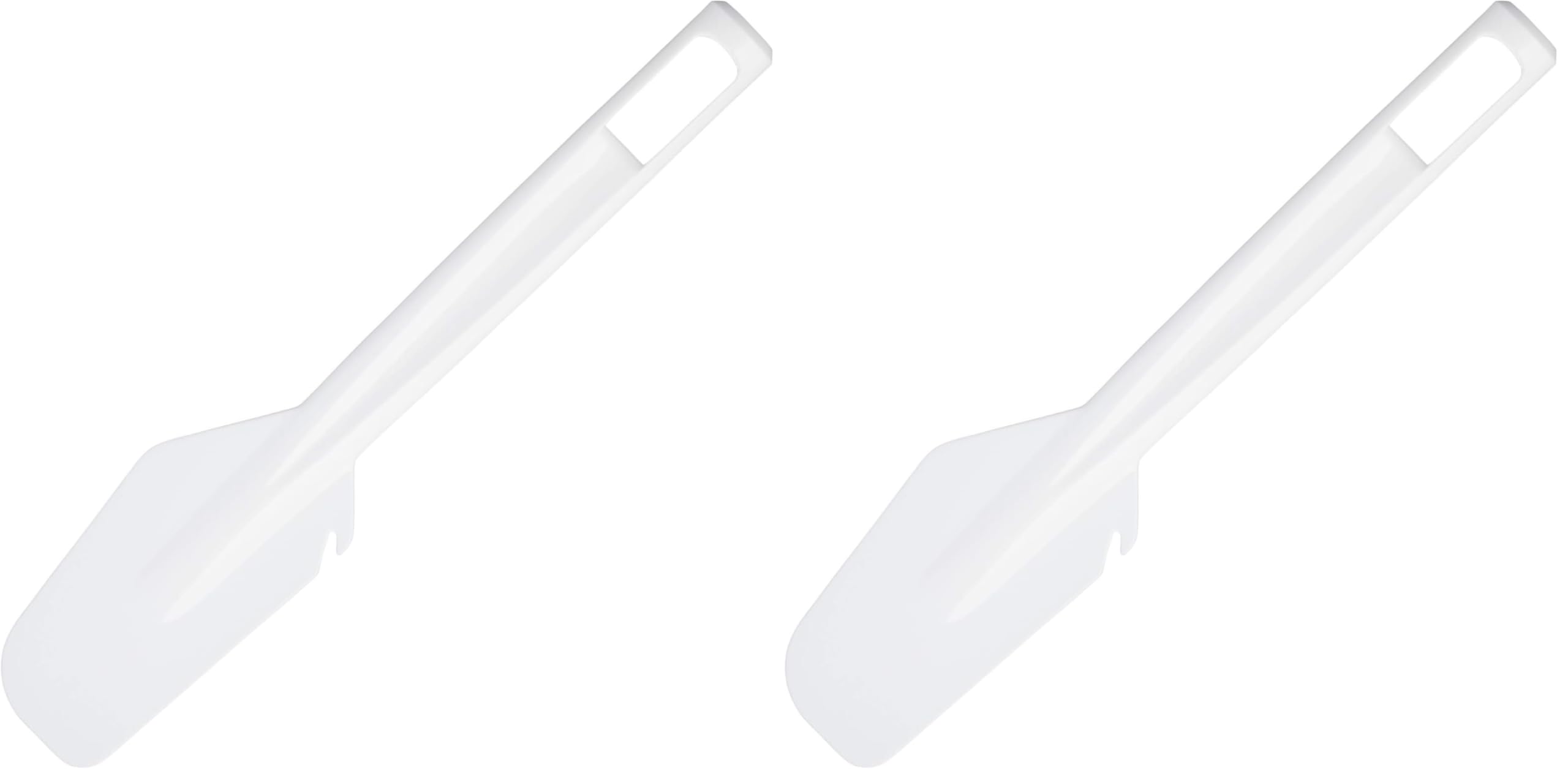 KitchenCraft Plastic Spatula, Flexible Bowl Scraper, for Cooking and Baking, 26.5 cm (Pack of 2)