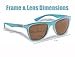 Flying Fisherman Unisex-Adult Fowey Polarized Sunglasses, Matte Crystal Azure Frames/Copper Lenses, Medium