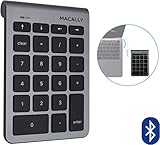 Macally 22 Keys Bluetooth Wireless Numeric Keypad for Mac with Arrow Keys & 10 Key Number Pad Keyboard for Easy Data Entry (Numpad for MacBook Pro Air Laptop iMac Desktop Computer Apple iPad Etc)