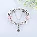 Presentski Fashion Charm Bracelet for Teen Girls and Women with Safe Chain Flower Themed Charms