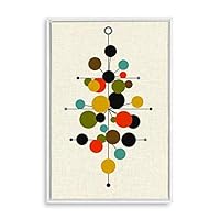 Framed Canvas Wall Art Abstract Colorful Canvas Prints Home Artwork Decoration for Living Room,Bedroom - 16x24 inches