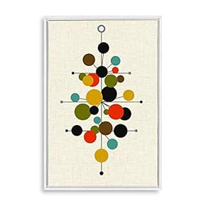 Framed Canvas Wall Art Abstract Colorful Canvas Prints Home Artwork Decoration for Living Room,Bedroom - 16x24 inches
