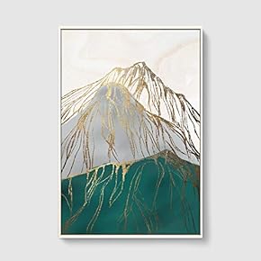 Framed Home Artwork Nordic Style Abstract Color for...