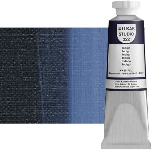 Lukas Studio Professional Oil Color Paint High Pigment Professional Artist Paint 37 Ml Tube Indigo